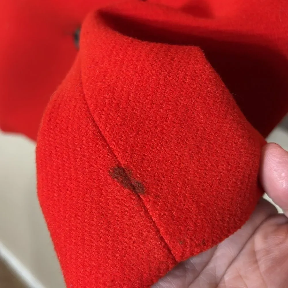 Anthropologie women’s xs Sascha assymetrical button front coat red chic - Picture 7 of 14